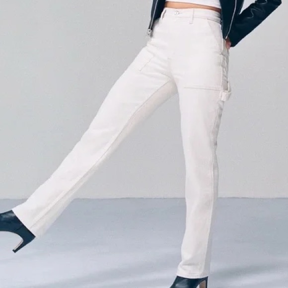 A&F Cream Carpenter Jeans - Picture 4 of 7